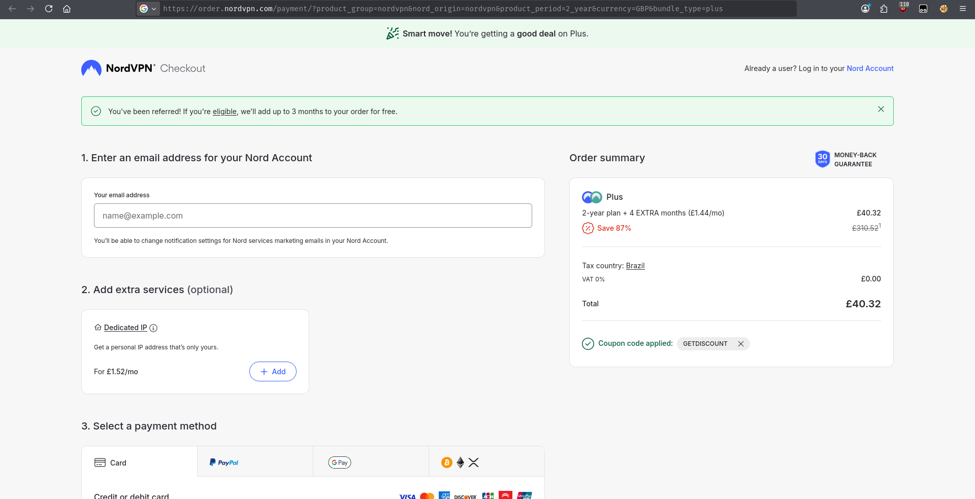 NordVPN Checkout Verification